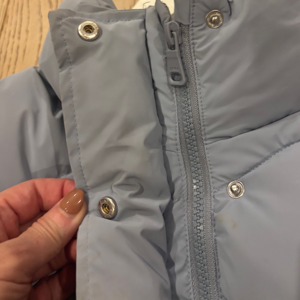 Zara Kida Girls Water Repellent Rubberizer Coat Size 11/12 - Picture 4 of 6